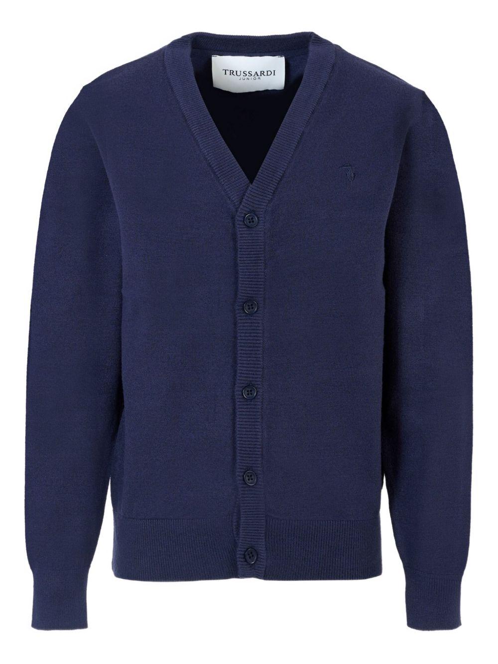 Cardigan blu per bambino TBA25010CD PEA Trussardi Kids 
