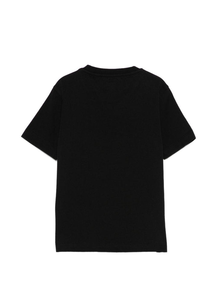 T-shirt nera per bambino CUM00ULAA17 60100 C.P Company Kids 