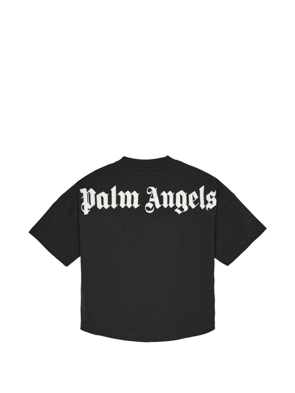 T-shirt nera per bambino PBAA002S26JER001 110 Palm Angels Kids 
