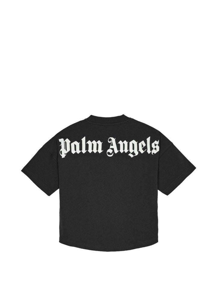 T-shirt nera per bambino PBAA002S26JER001 110 Palm Angels Kids 