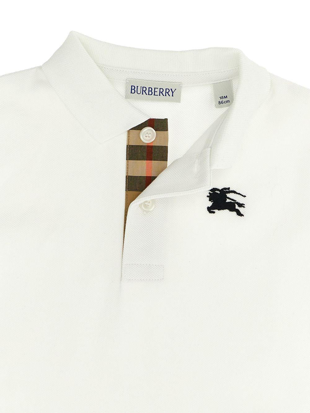 Polo bianca per neonato 8121363 A1464 Burberry Kids 