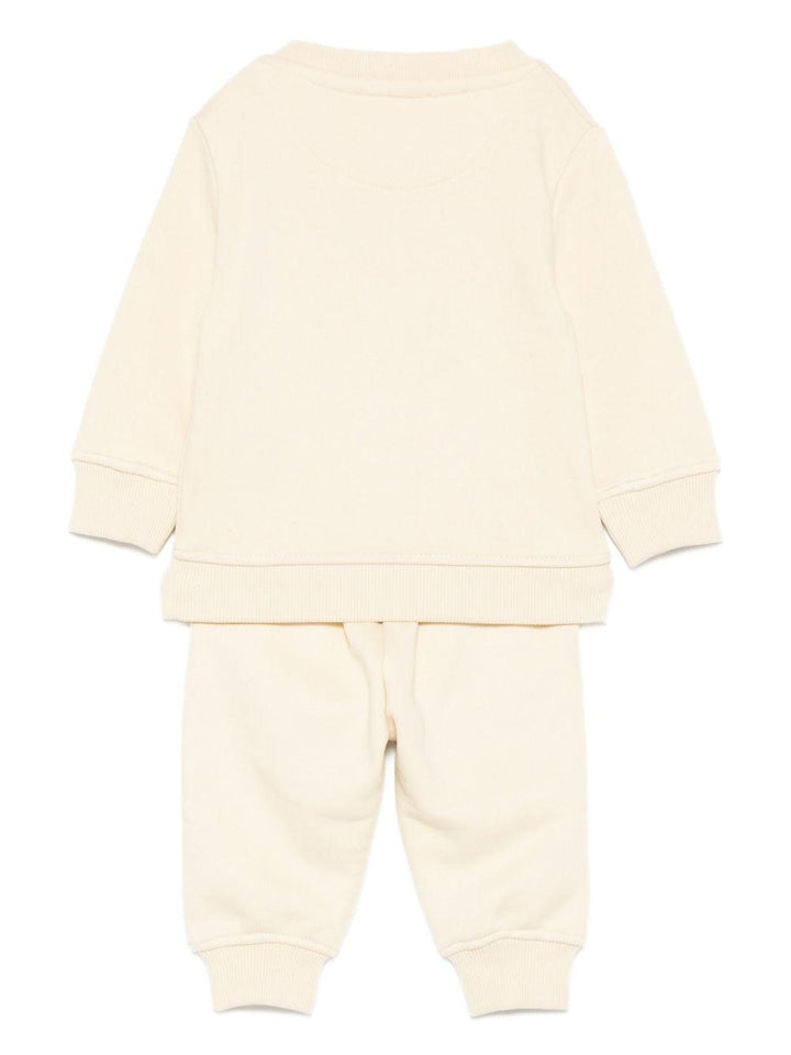 Completo beige chiaro per neonato TIA25015CF BRO Trussardi Kids 