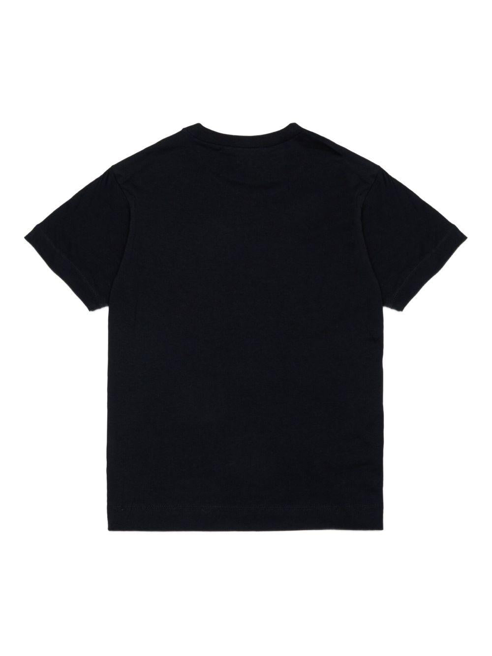 T-shirt nera per bambino M002MVM00RF 0M900 Marni Kids 