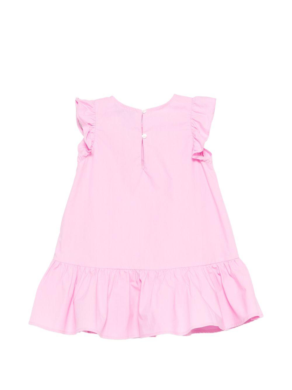 Abito rosa per neonata MDV0D6LLA10 51473 Moschino Kids 