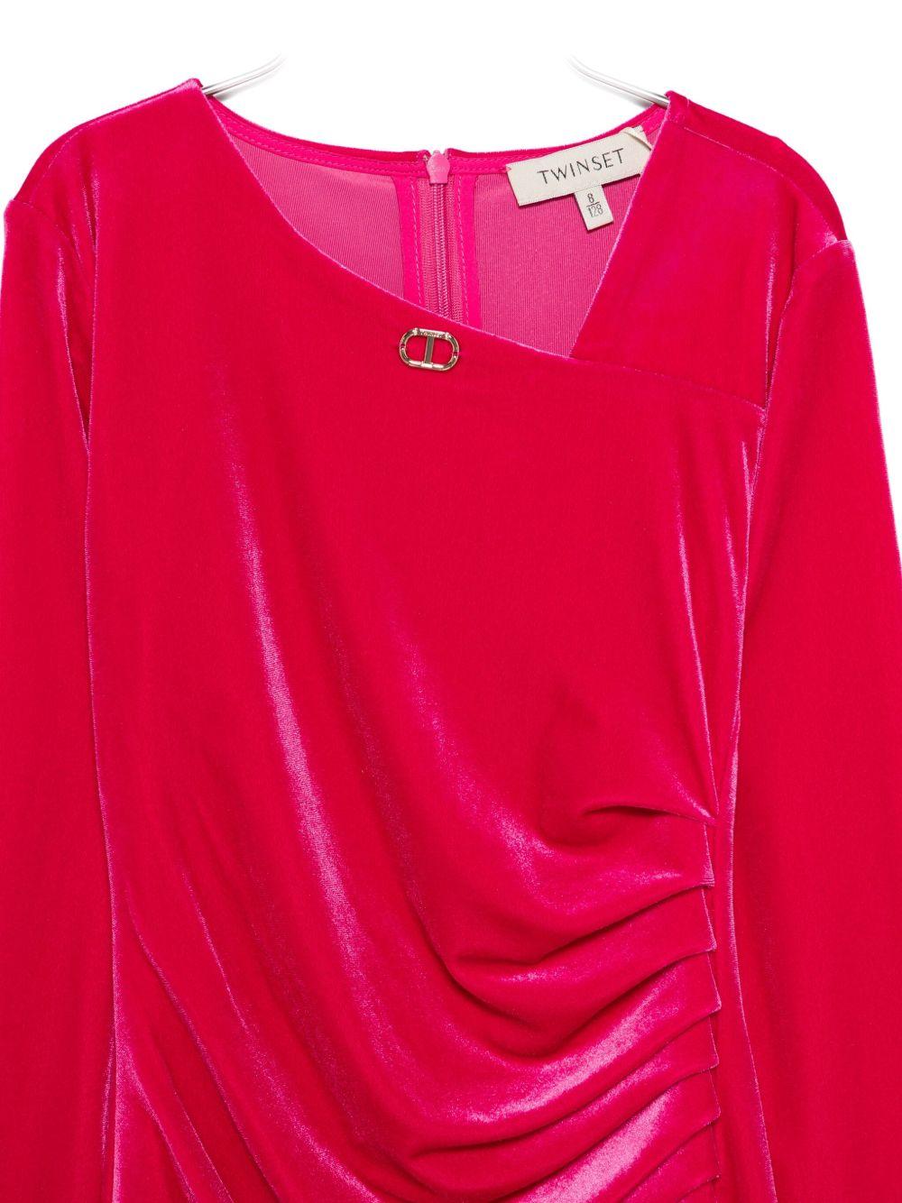 Abito fucsia per bambina 252GJ2035 00338 Twin Set 