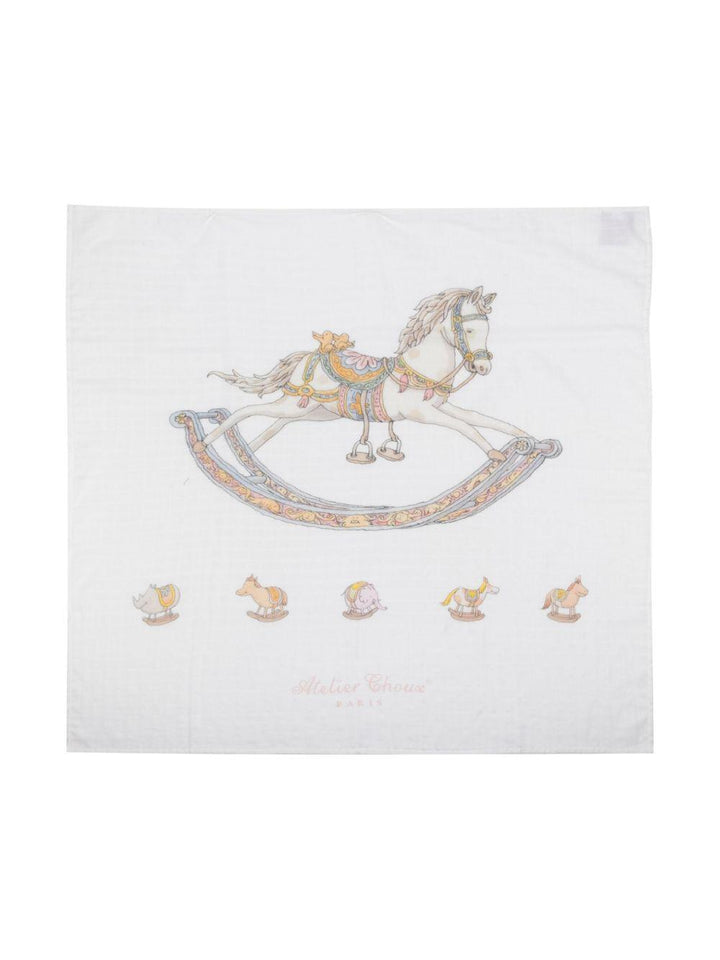 Coperta bianca per neonato CACQROHO OU Atelier Choux 