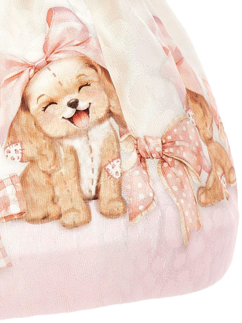 Gonna bianca/rosa per neonata