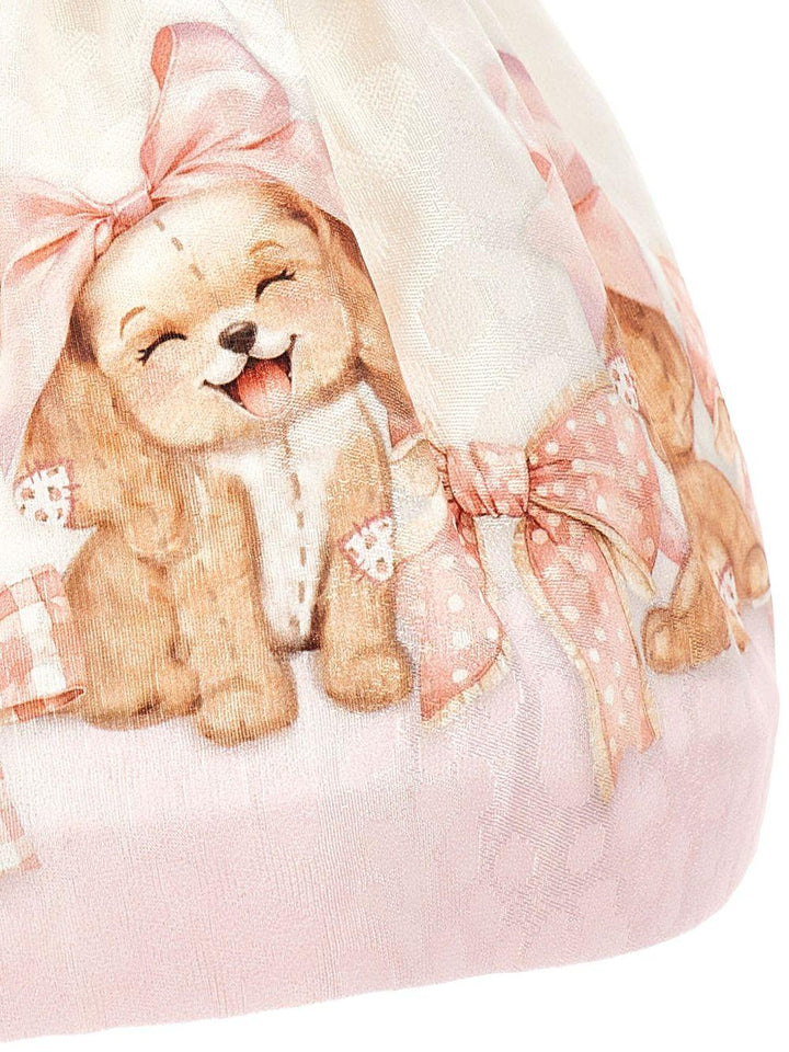 Gonna bianca/rosa per neonata
