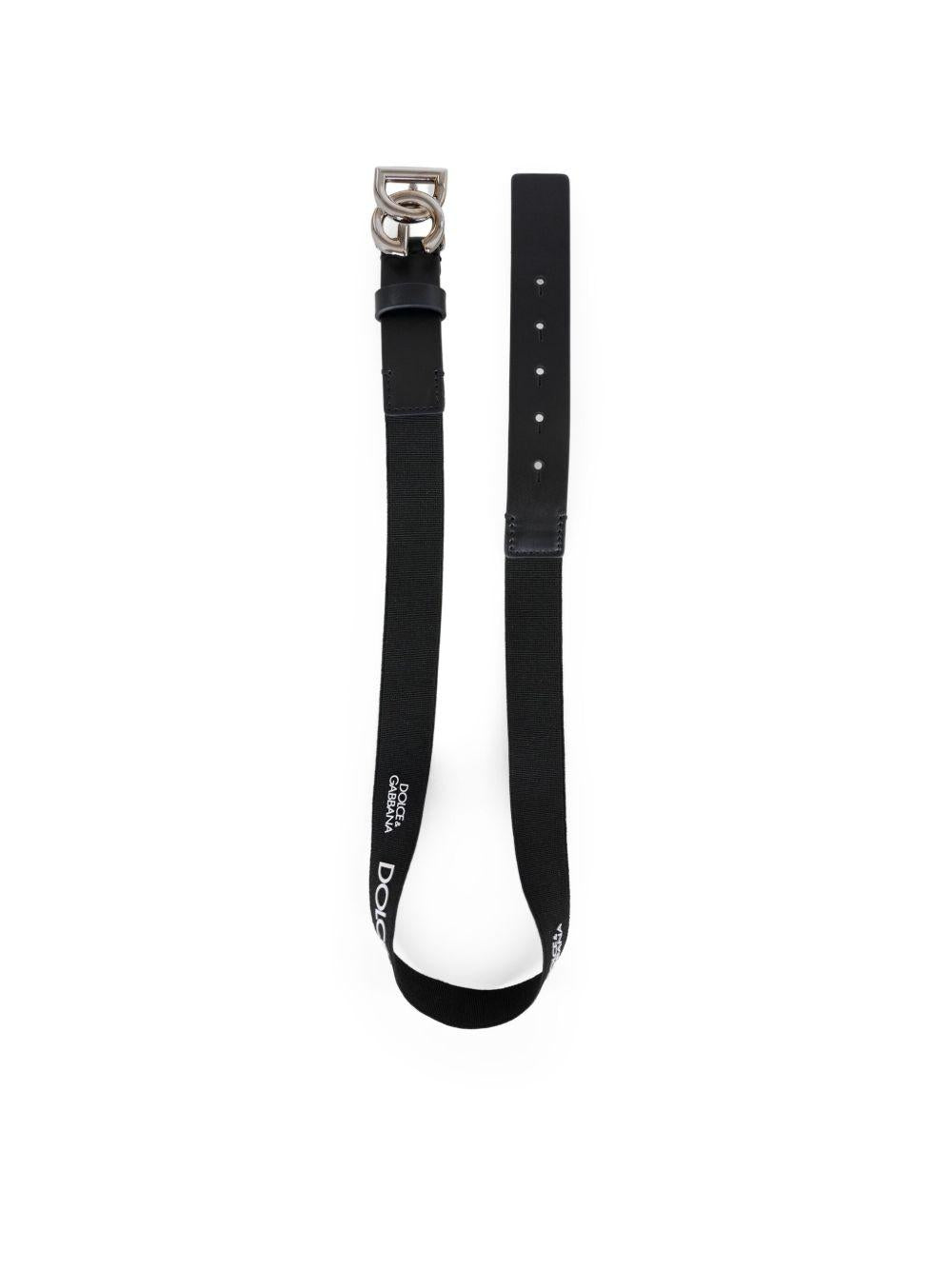 Cintura nera per bambina EC0083AF841 80999 Dolce & Gabbana Kids 