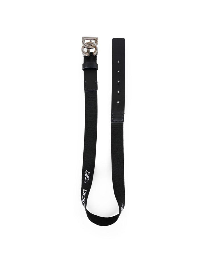 Cintura nera per bambina EC0083AF841 80999 Dolce & Gabbana Kids 