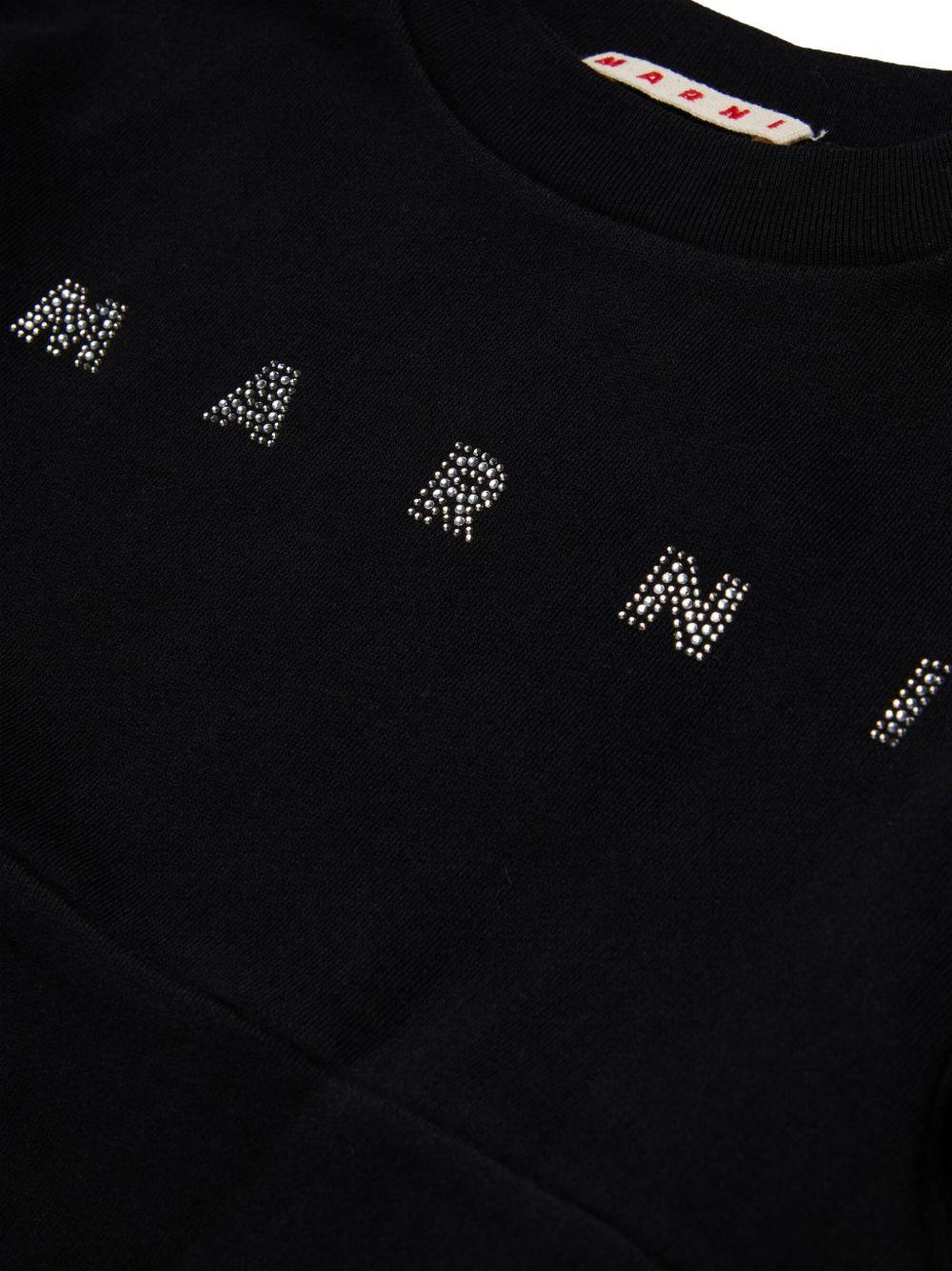 Abito nero per bambina M02012M00SH 0M900 Marni Kids 