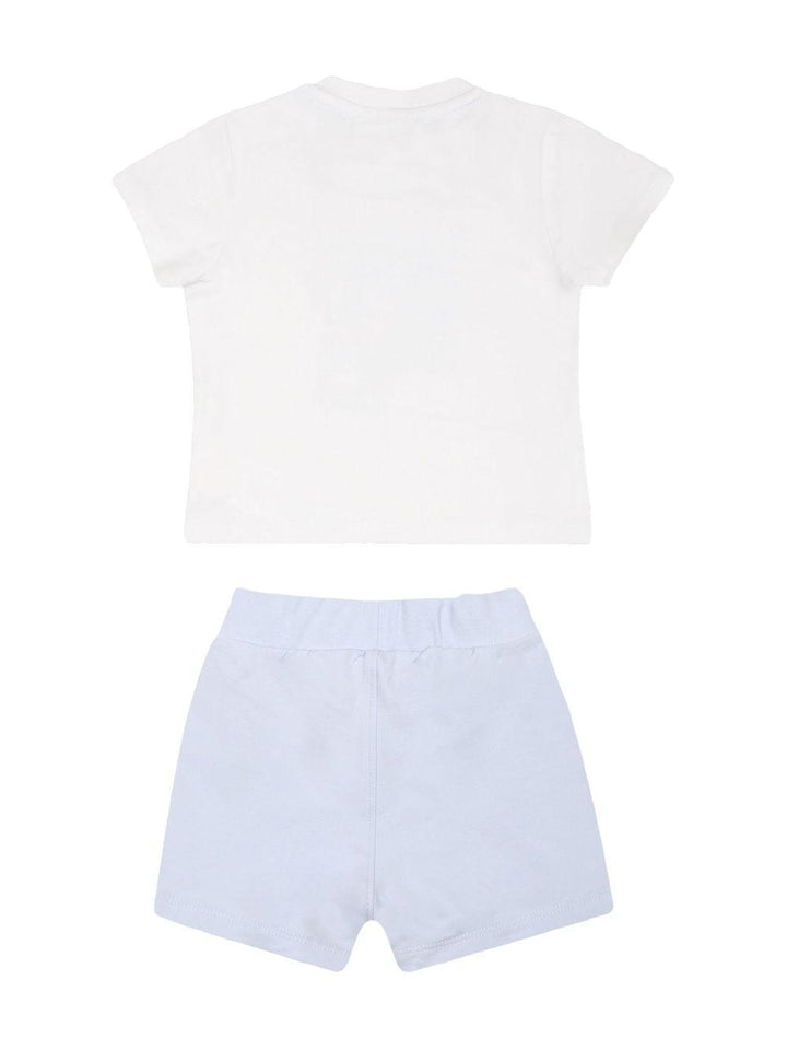 Completo sportivo bianco/celeste per neonato