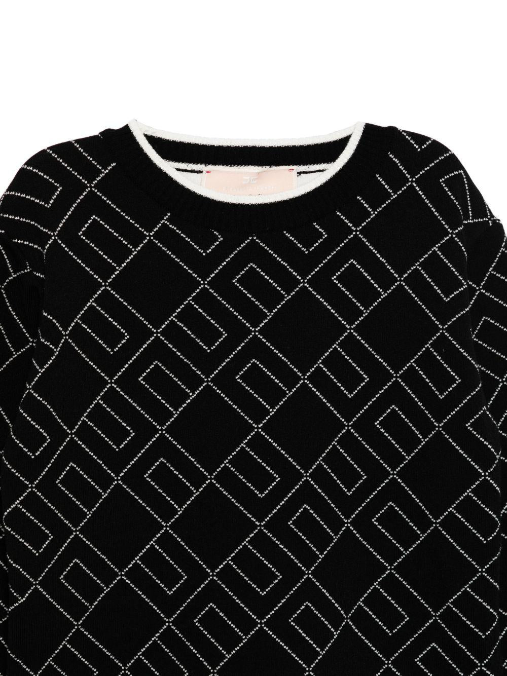 Abito nero per bambina EFAB637CFL229 D748 Elisabetta Franchi Kids 