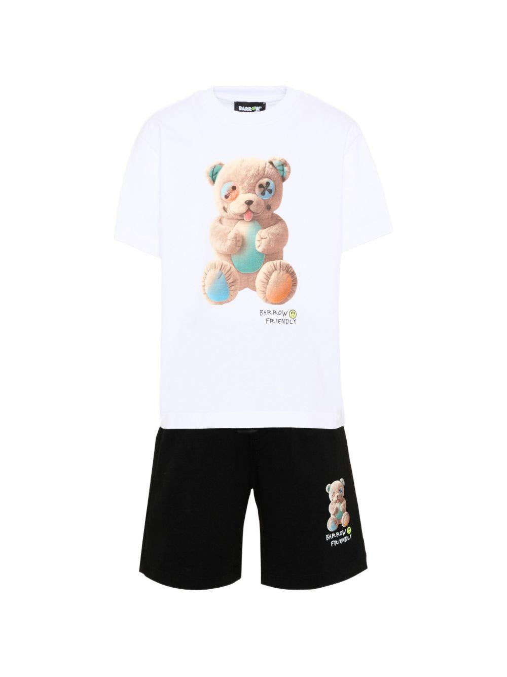 Completo bianco/nero per bambino S6BKJUTB101 002/13 Barrow Kids 