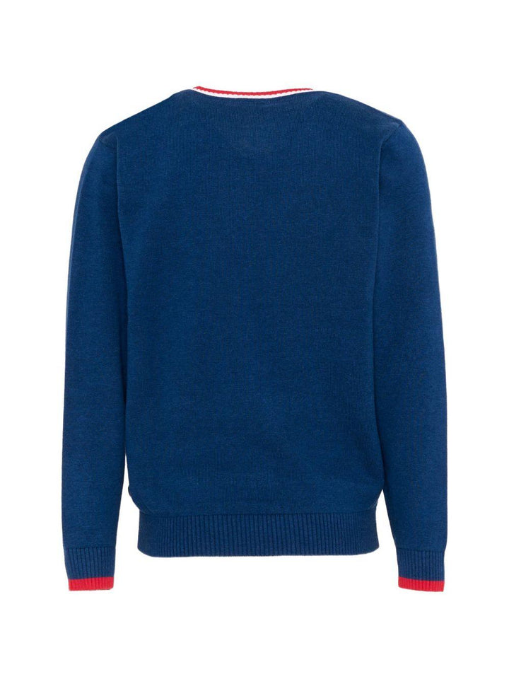 Cardigan blu per bambino TIP26007CDK BLU Trussardi Kids 