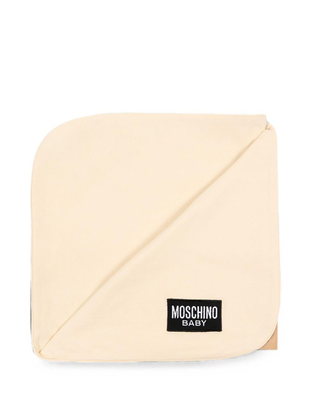 Coperta beige per neonato MUB00OLCA40 20404 Moschino Kids 