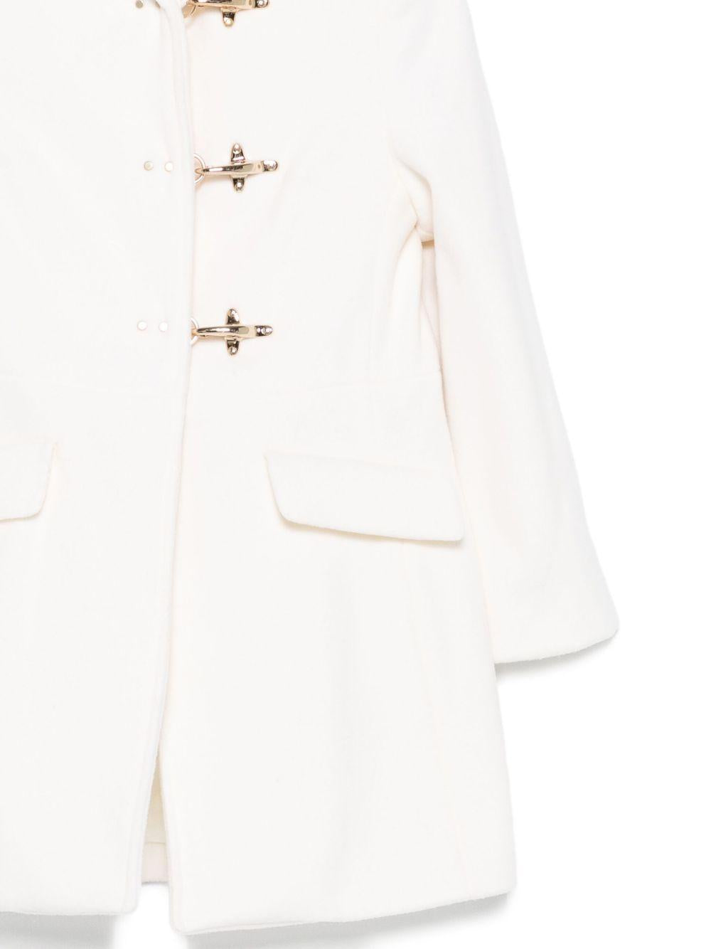 Cappotto bianco sporco per bambina FX2A00E0226 101 Fay Kids 
