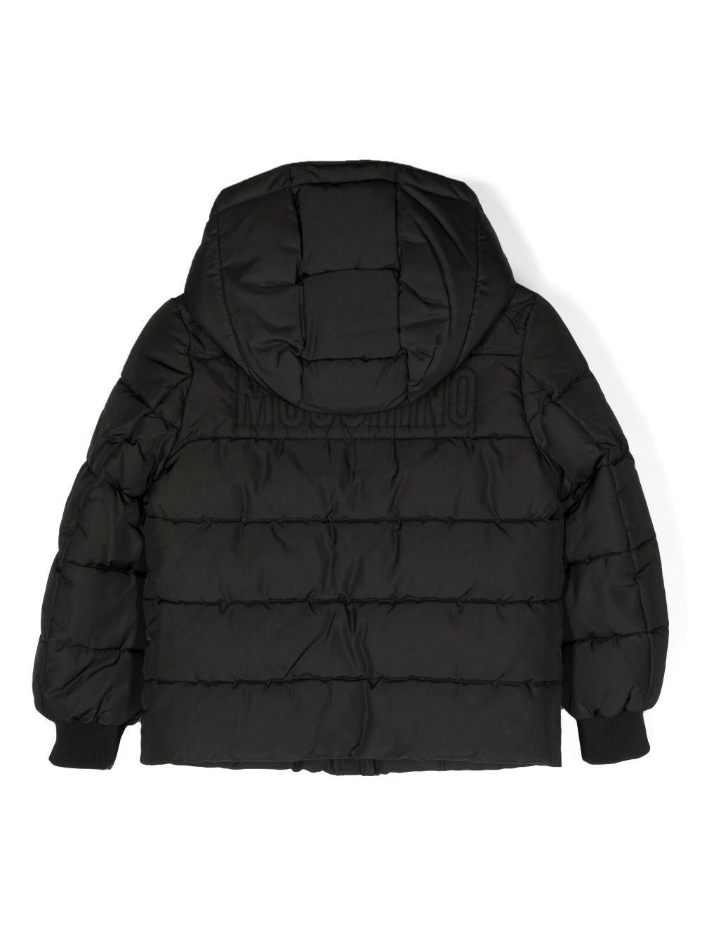 Black jacket for boys with logo
