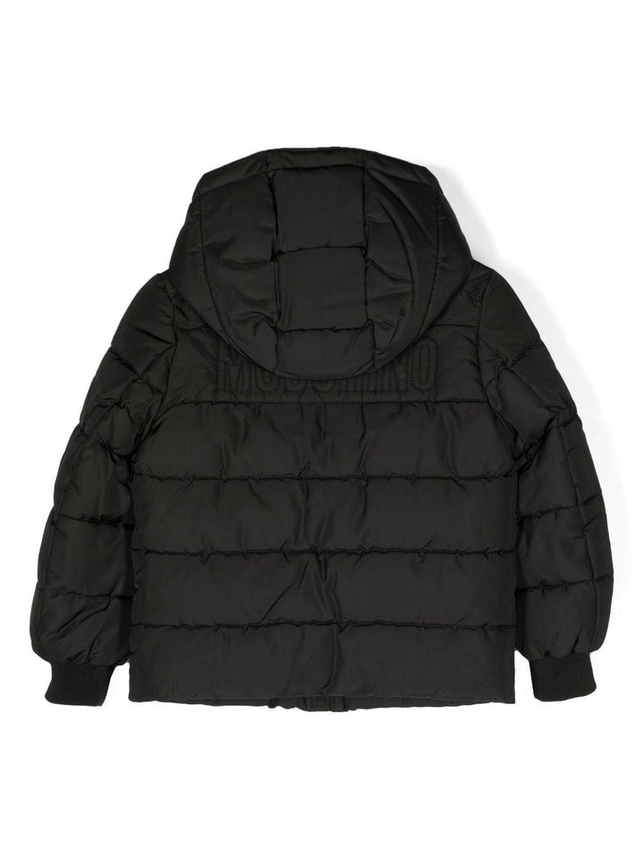 Black jacket for boys with logo