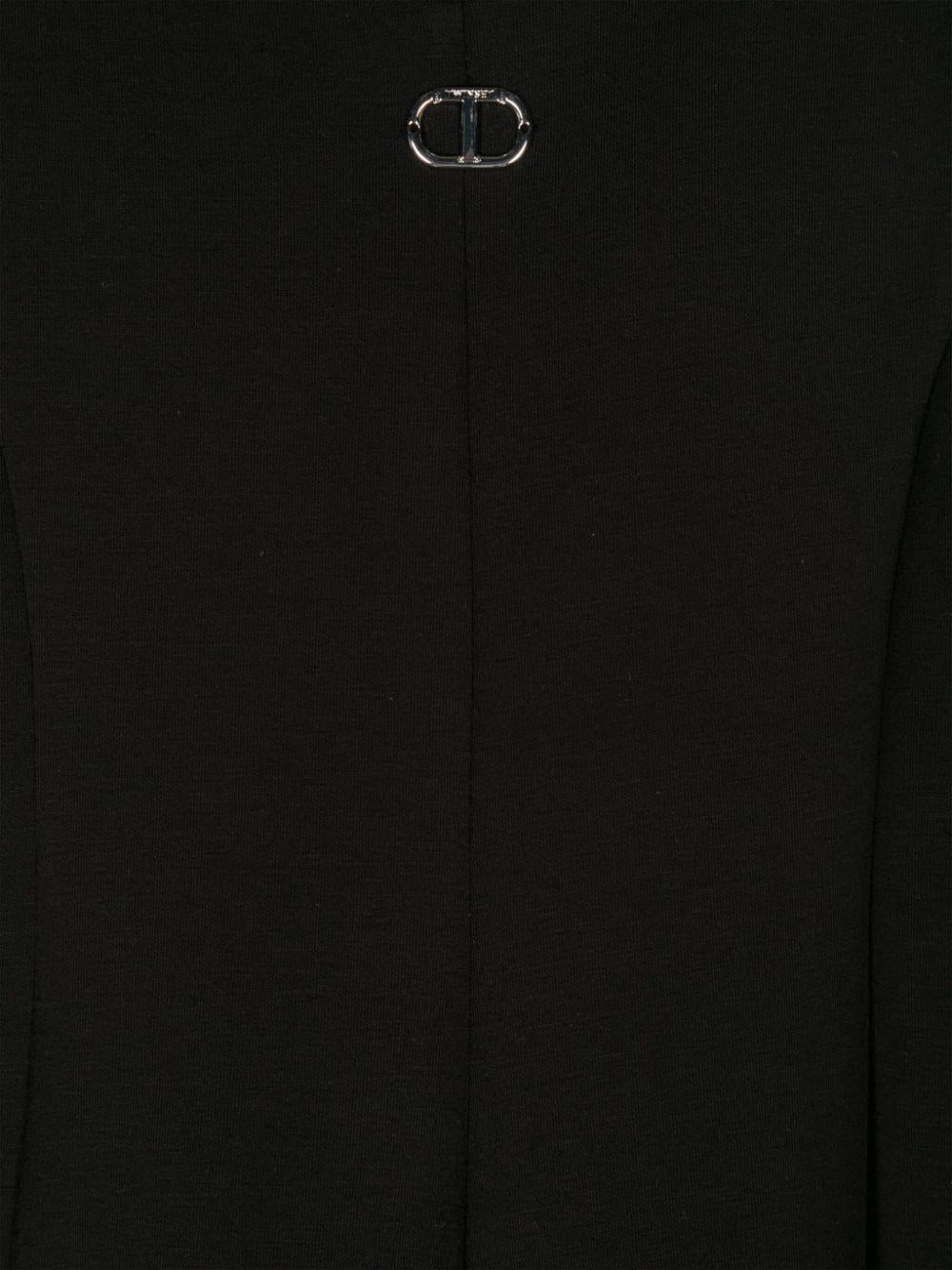 Black and white cotton dress for girls