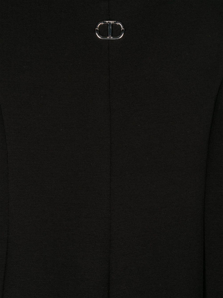 Black and white cotton dress for girls
