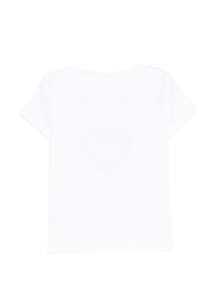 T-shirt bianca per bambina KA6118JS003 P9532 Liu Jo 