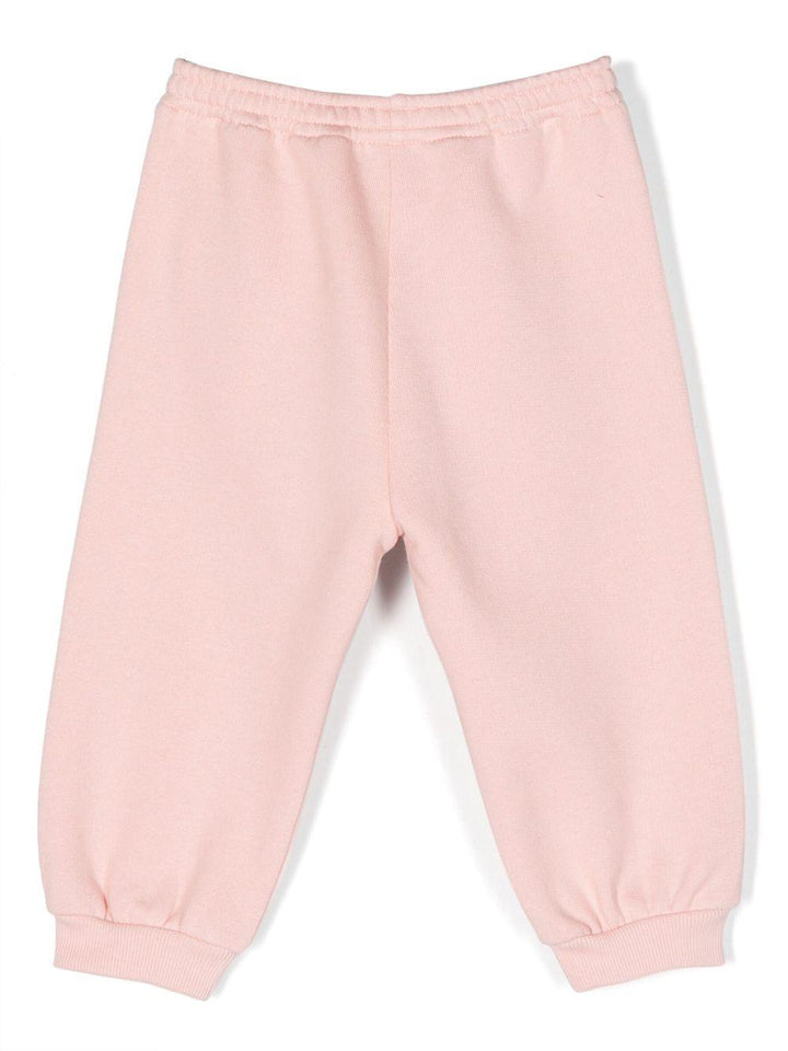 Pink sports trousers for baby girls