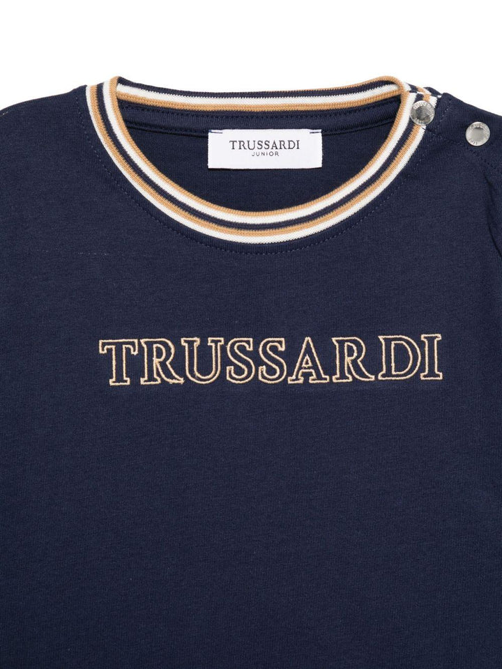 T-shirt blu navy per neonato TIA25071TS PEA Trussardi Kids 