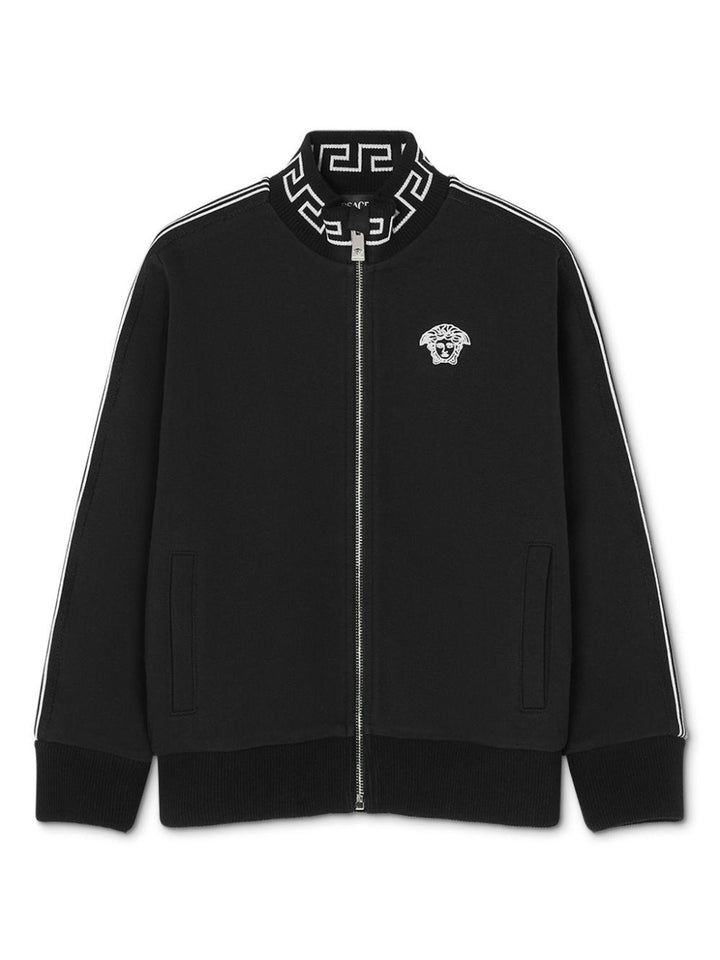 Black cotton sweatshirt for boys