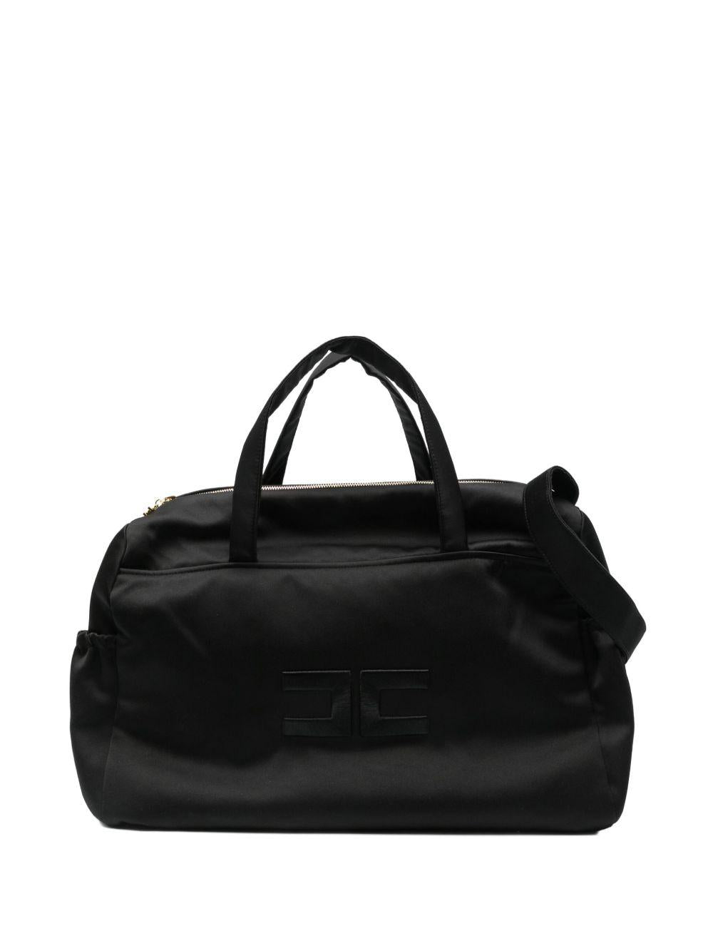 Borsa mamma nera per bambina ENBO0270RA016 N000 Elisabetta Franchi Kids 
