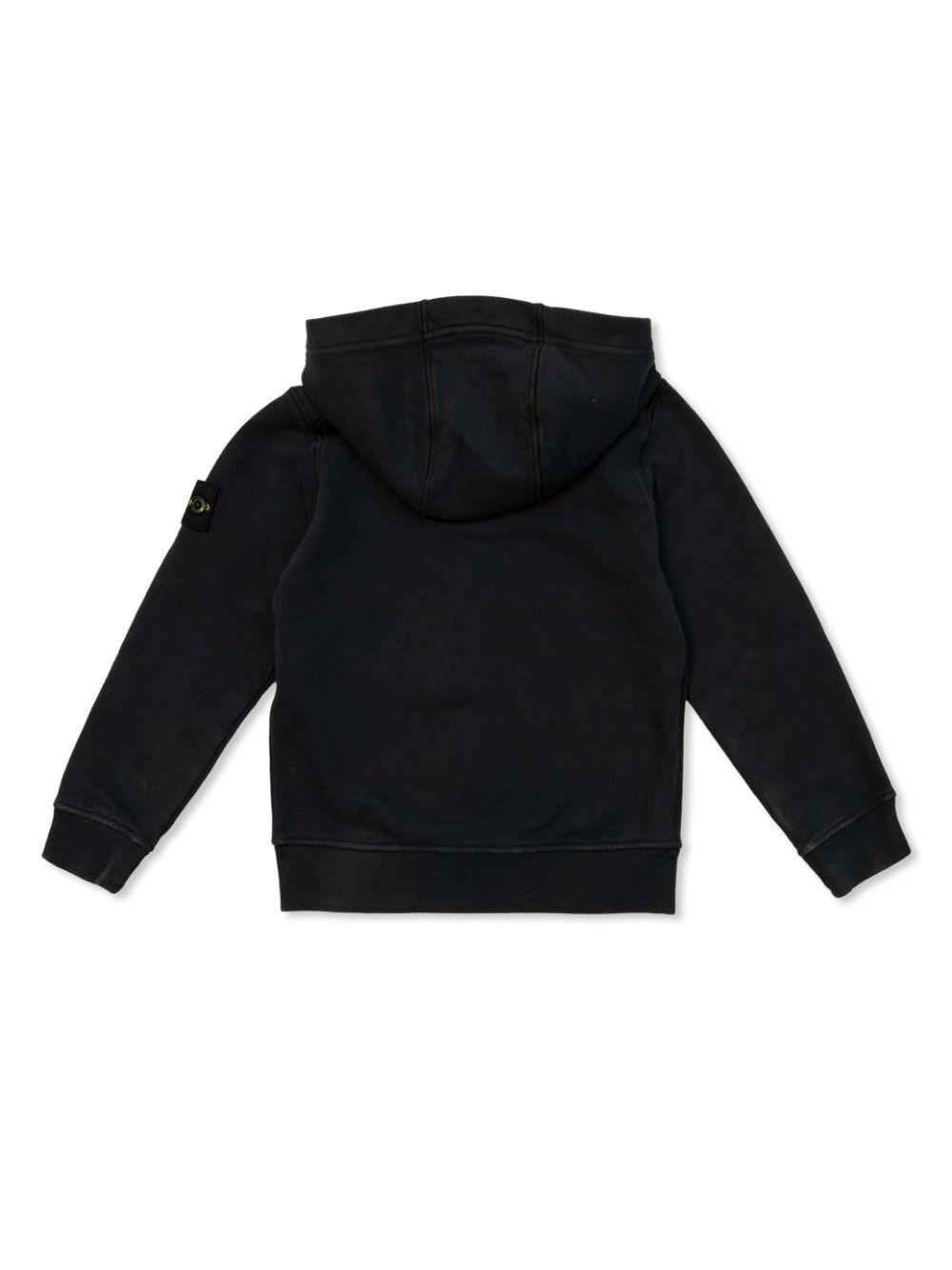 Black cotton sweatshirt for boys