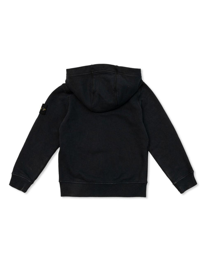 Black cotton sweatshirt for boys