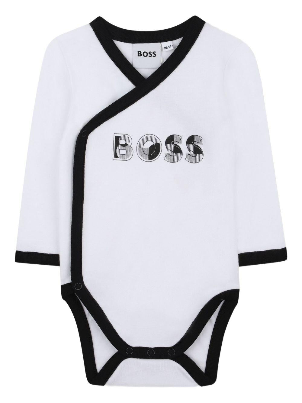Tutina bianco/blu per neonato J52492 10P Boss Kids 