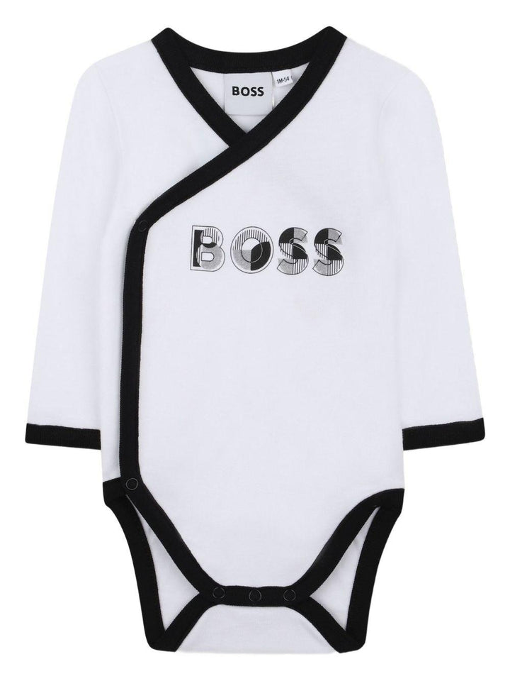 Tutina bianco/blu per neonato J52492 10P Boss Kids 