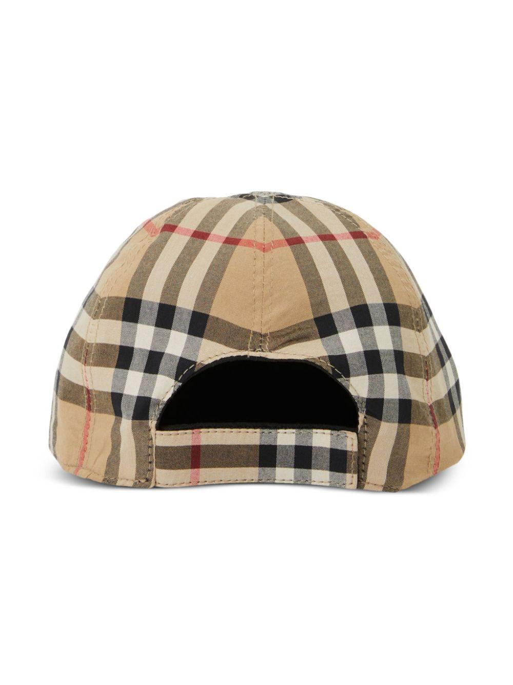Cappellino da baseball nero per bambino 8070617 A1189 Burberry Kids 