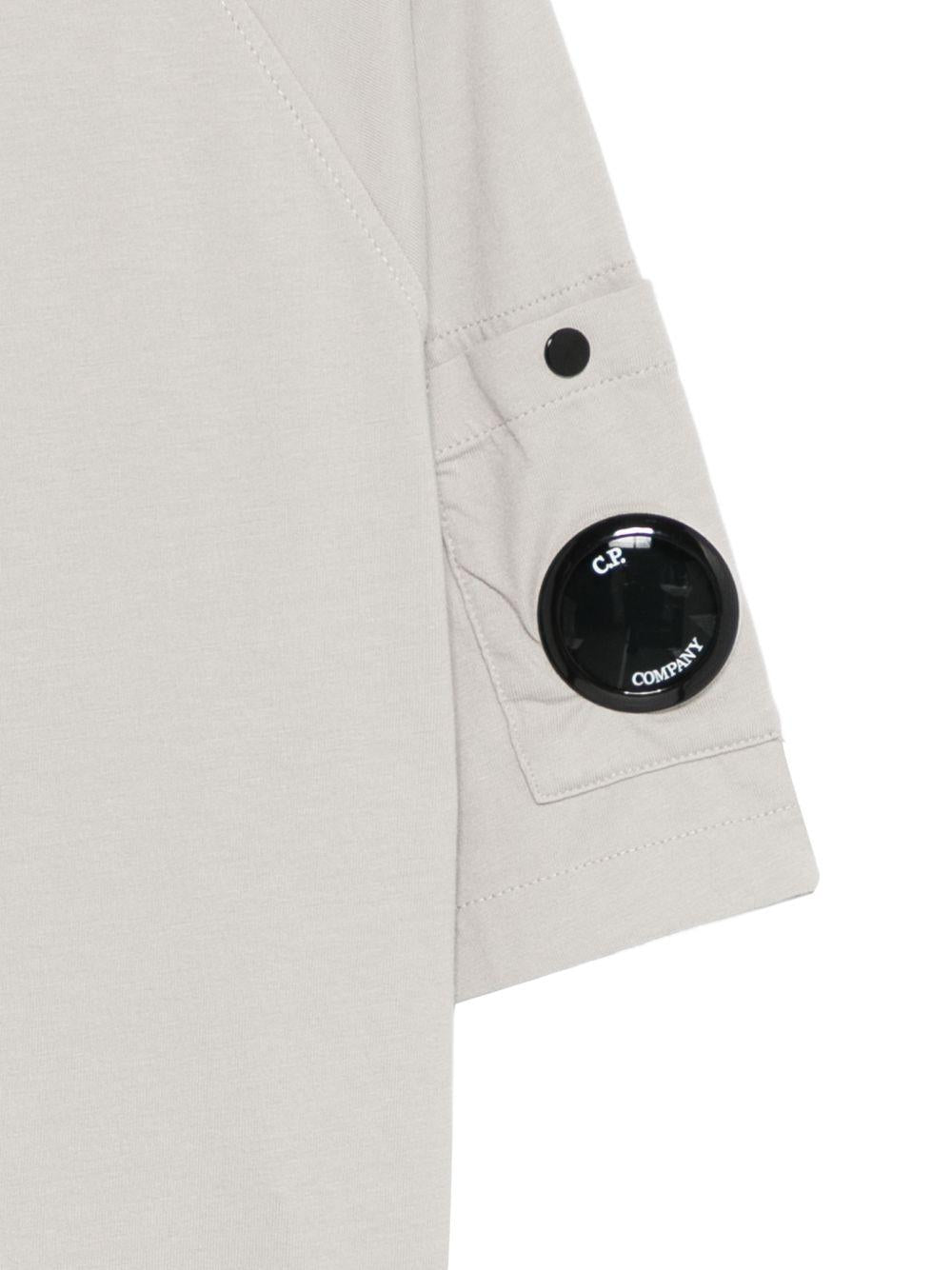 T-shirt in cotone grigio per bambino CMM00RLAA17 60069 C.P Company Kids 