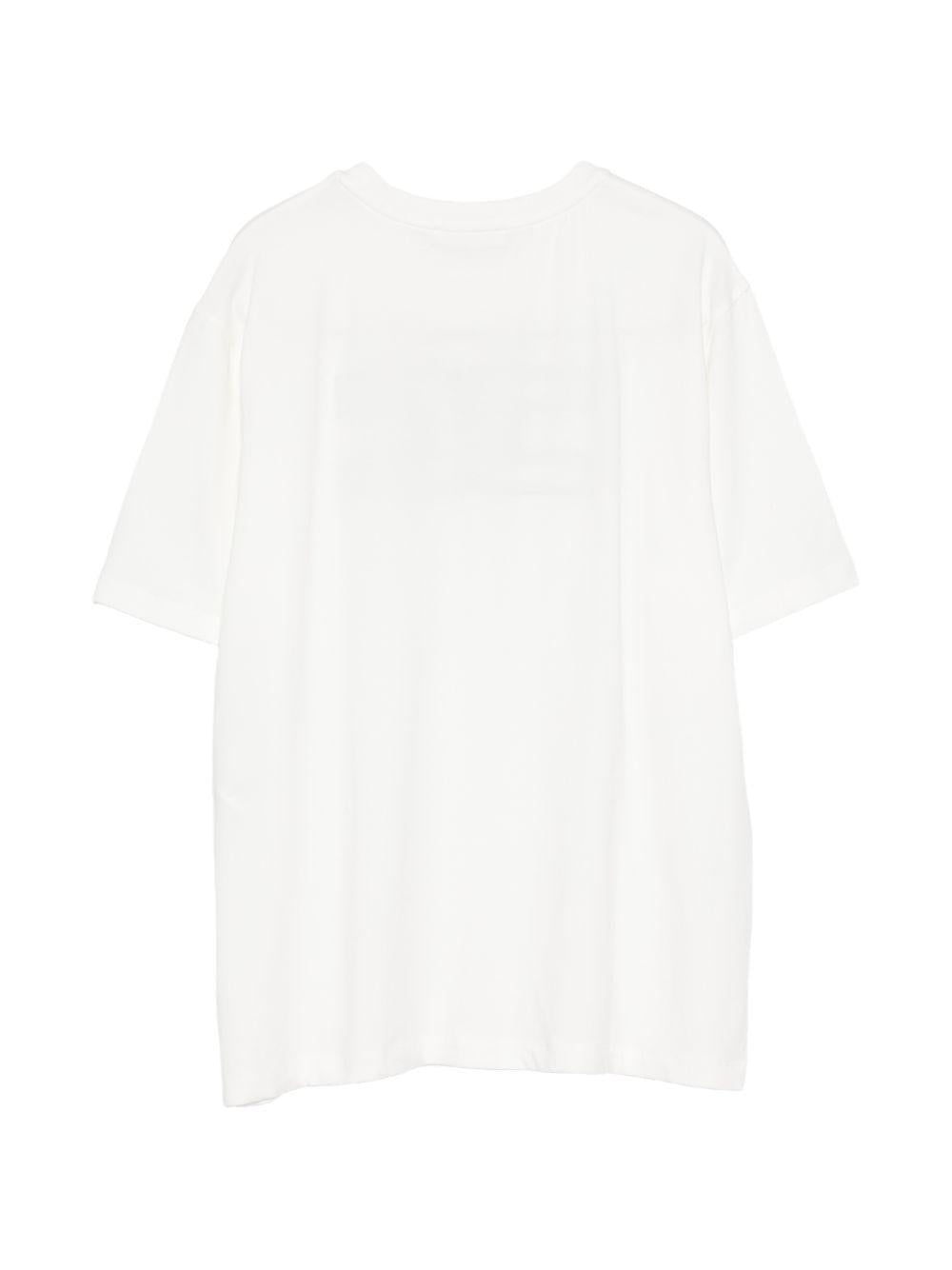 T-shirt bianca per bambina EFTS2620JE006 0185 Elisabetta Franchi Kids 