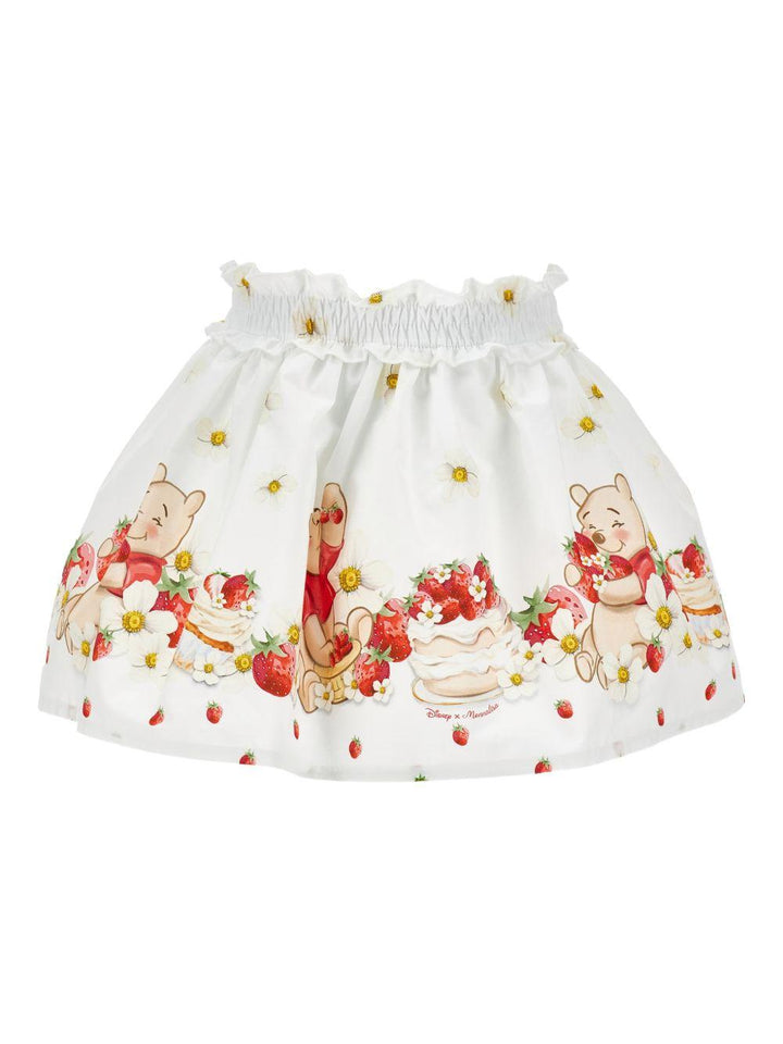 Gonna bianca per neonata 31G7057617 9944 Monnalisa Kids 