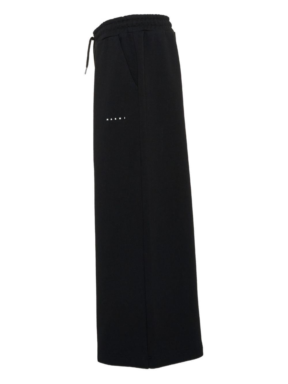 Pantalone nero per bambina M01432M00V0 0M900 Marni Kids 