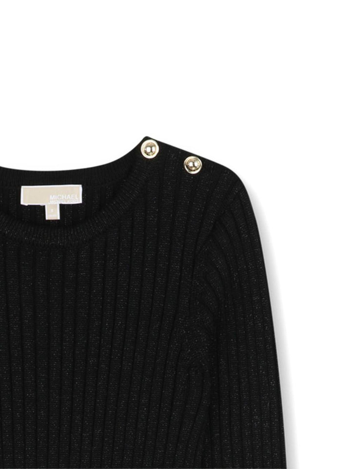 Abito nero per bambina R30476 09B Michael Kors Kids 