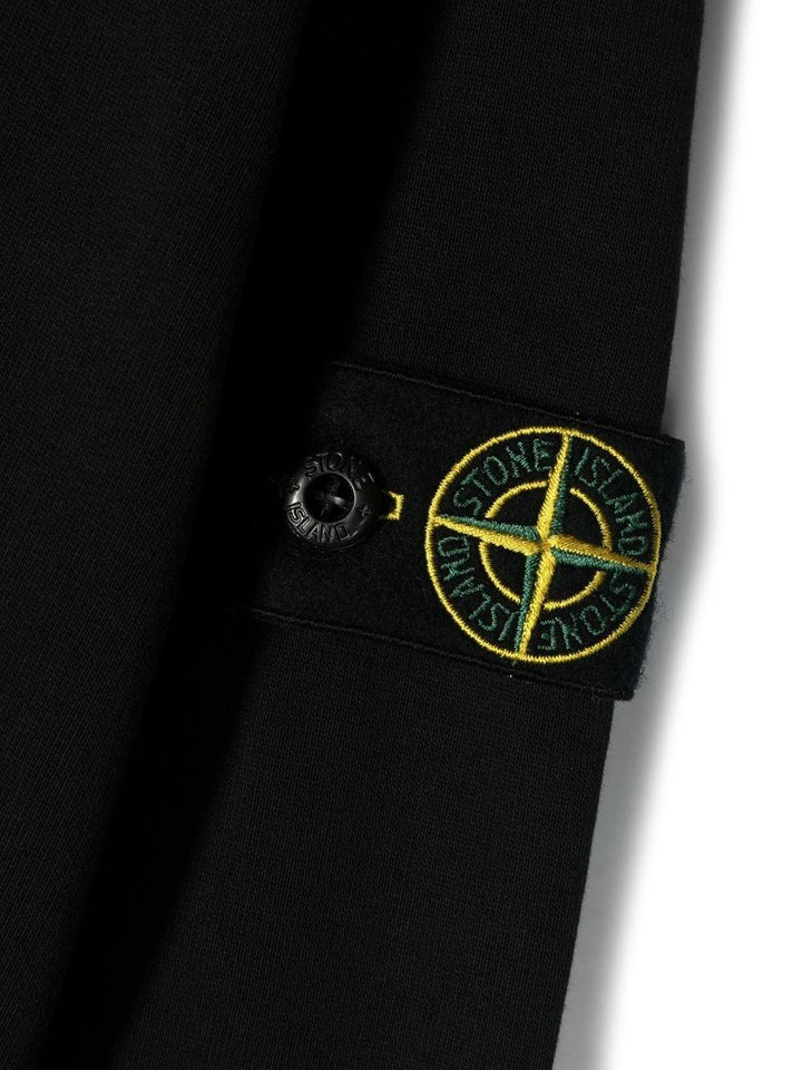 Felpa nera per bambino 781660740 V0029 Stone Island Kids 
