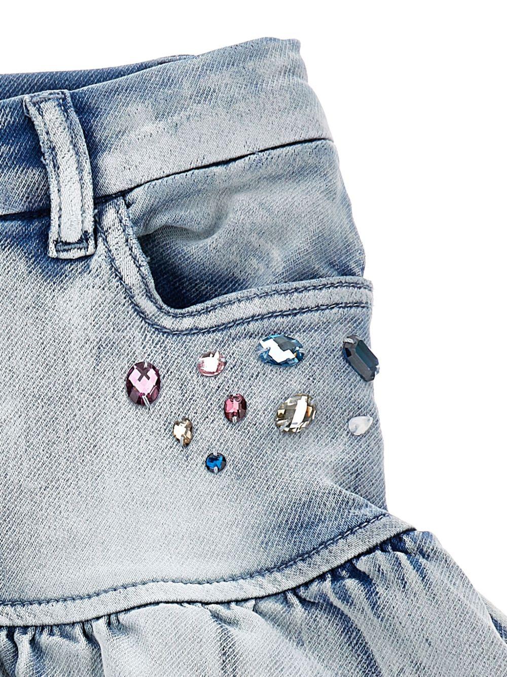 Gonna azzurro chiaro per bambina