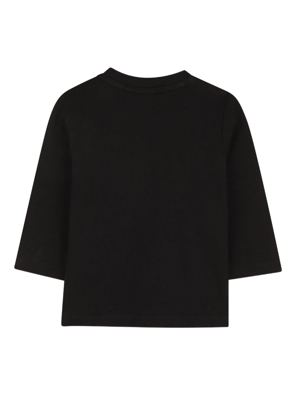 T-shirt nero per neonato J52467 09B Boss Kids 