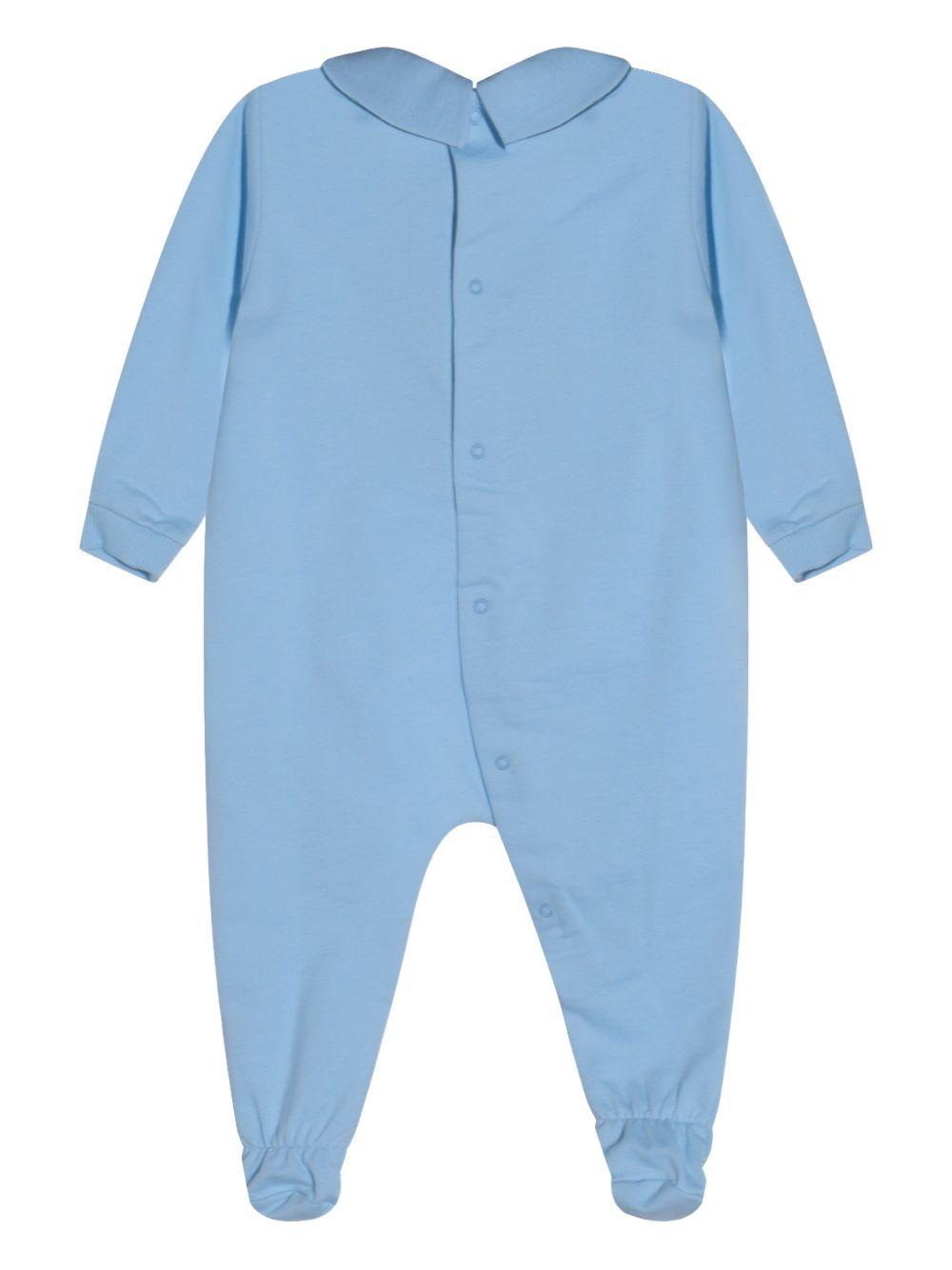 Tutina azzurra per neonato MMY08BLCA40 40304 Moschino Kids 