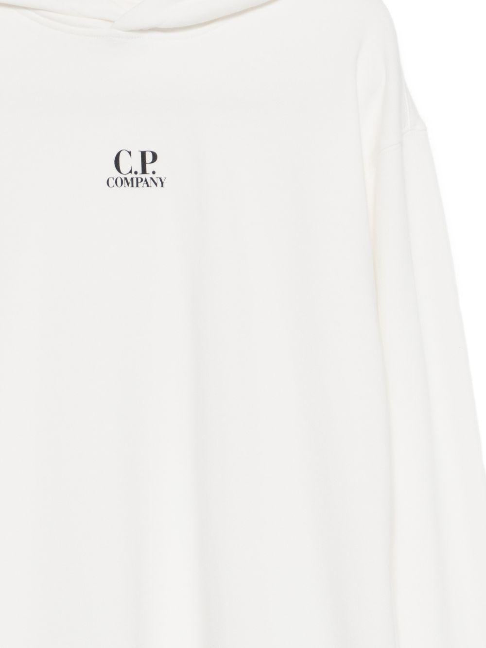 Felpa bianca per bambino CMF01BLCA69 10135 C.P Company Kids 