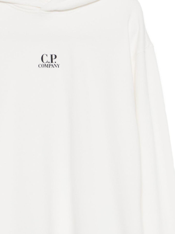 Felpa bianca per bambino CMF01BLCA69 10135 C.P Company Kids 