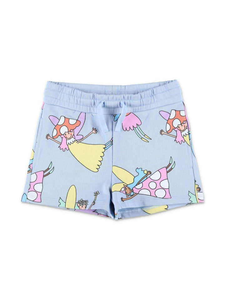Light blue Bermuda shorts for girls