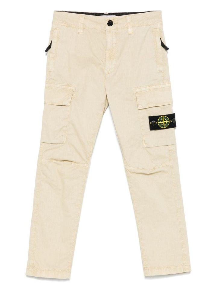 Light beige trousers for children