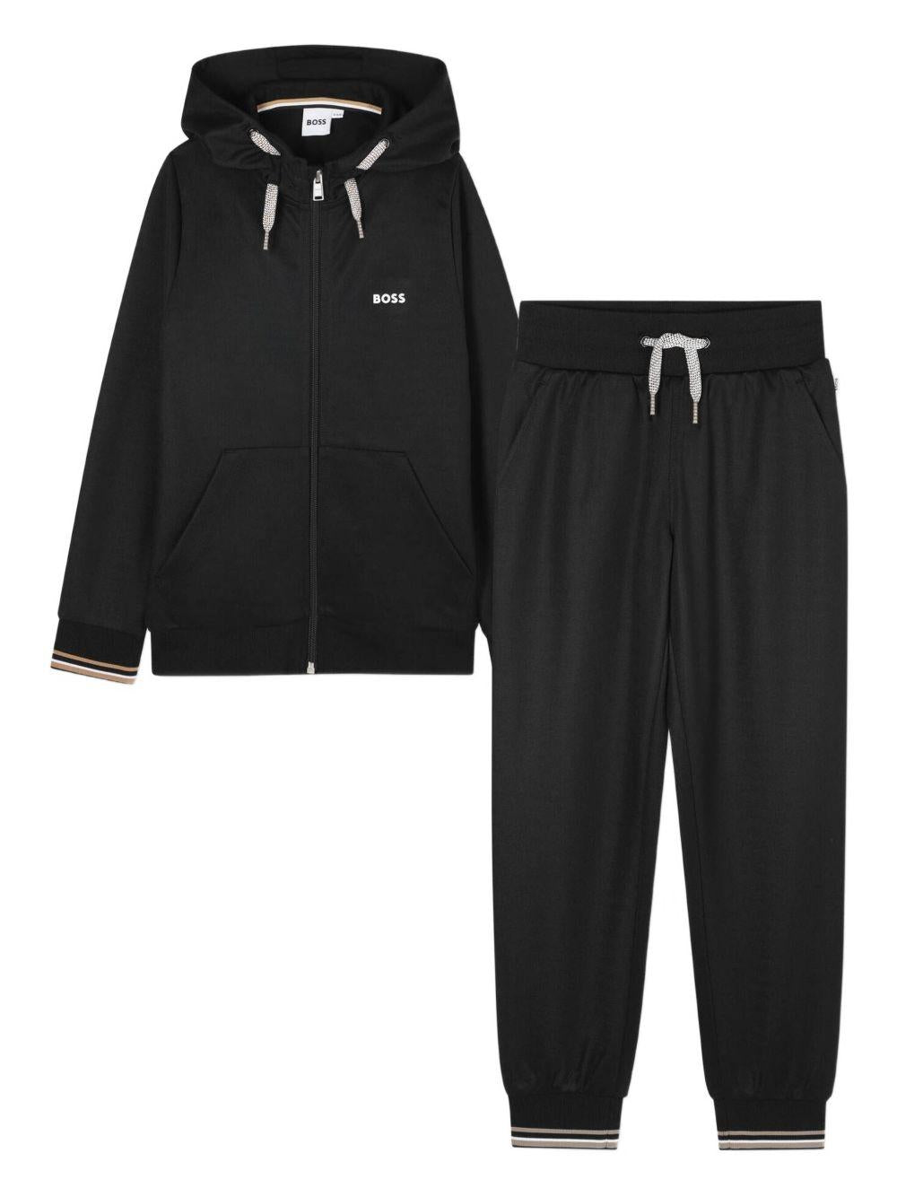 Completo nero per bambino J52399 09B Boss Kids 
