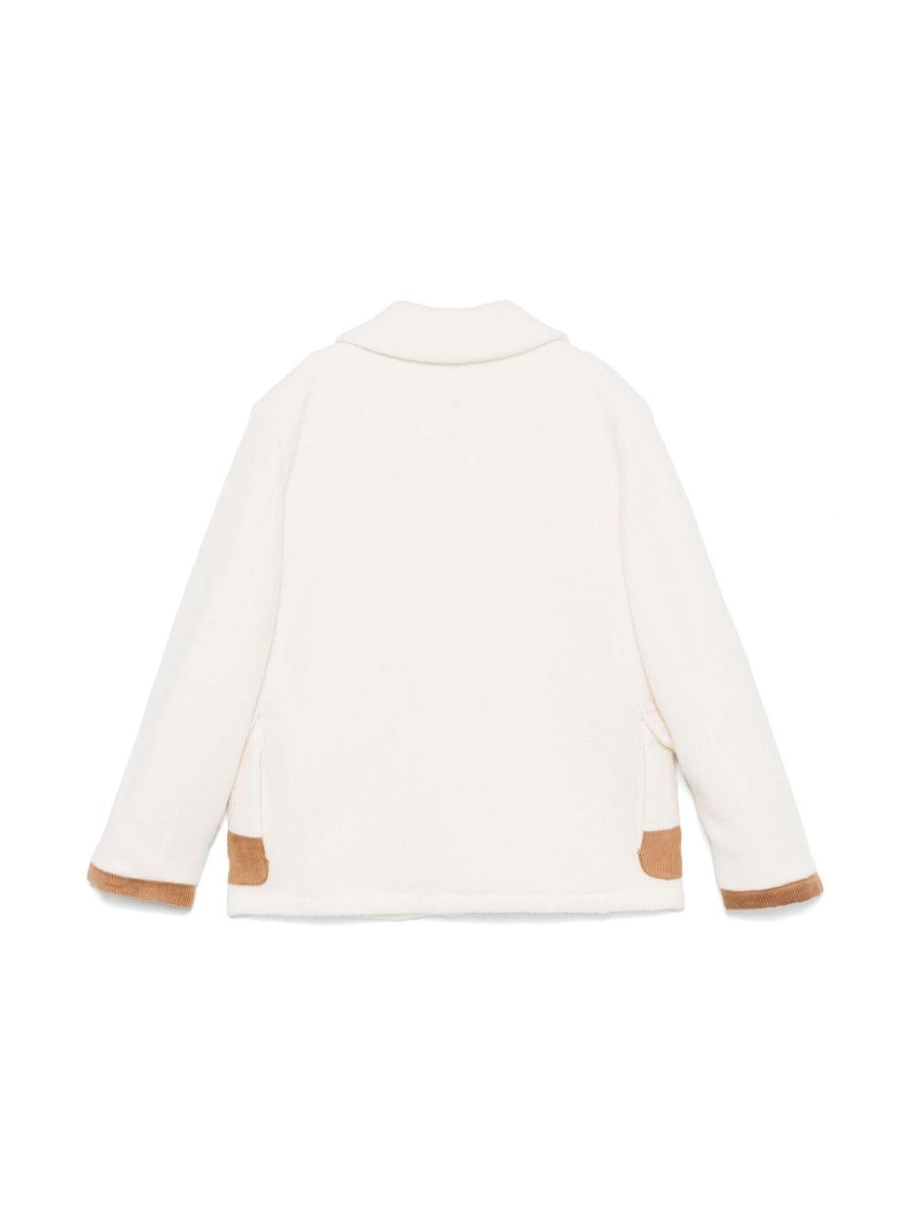 Ivory white coat for girls